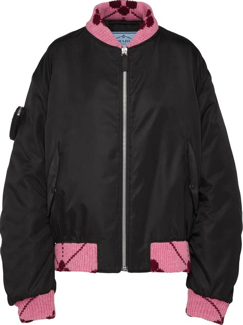 prada orange bomber jacket|prada bomber jackets women's.